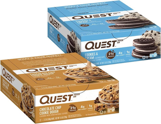 Pacote Favoritos Quest Nutrition, Massa de Biscoito com Gotas de Chocolate, 12 Unidades, 360g