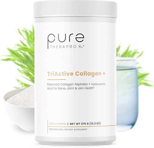 TriActive Collagen Plus – Pó de Colágeno para Cabelo, Pele, Unhas e Ossos | 100g - Pure Therapro Rx