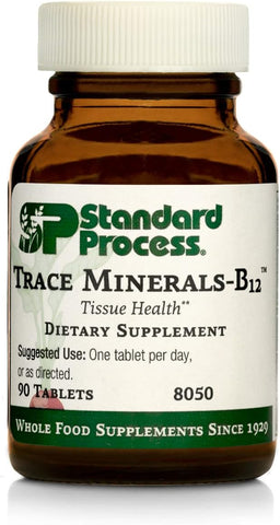 Standard Process Inc. - Standard Process Trace Minerals-B12 – Suporte Imunológico, Saúde Óssea e da Tireoide com Manganês, Algas Marinhas, Iodo, Cobre, Vitamina B12, Zinco e