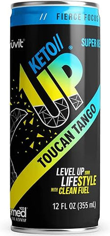 PRÜVIT - Toucan Tango Keto//Up® Drink – Bebida Pronta para Consumo com Cetonas para Foco para Homens e Mulheres – 12 Pack
