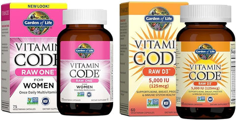 Multivitamínico Raw One em Cápsulas – Fórmula Diária – Vitaminas Essenciais – 30 Cápsulas - Garden of Life