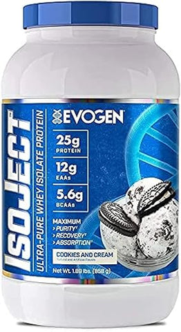 Isoject Cookies – Proteína Isolada de Soro de Leite, Saboroso e Nutritivo – 30g de Proteína por Porção - Evogen