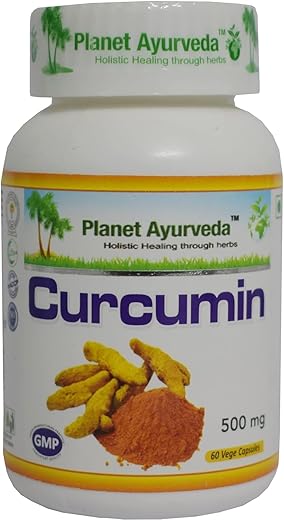 Curcumin – 2 Frascos (Cada 60 Cápsulas, 500mg) nos EUA | Compre Agora - Planet Ayurveda
