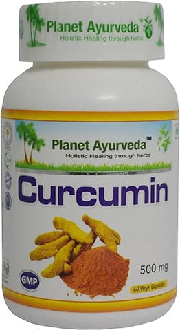Curcumin – 2 Frascos (Cada 60 Cápsulas, 500mg) nos EUA | Compre Agora - Planet Ayurveda