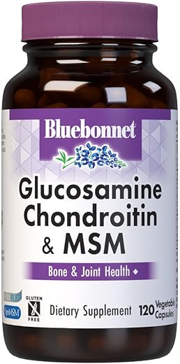 Nutrition Glucosamina Condroitina – Fórmula Avançada para Saúde das Articulações – 60 Cápsulas - Bluebonnet