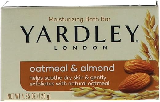 London Sabonete de Banho Hidratante Natural de Aveia e Amêndoa, 120g (Pack com 12 unidades) - Yardley
