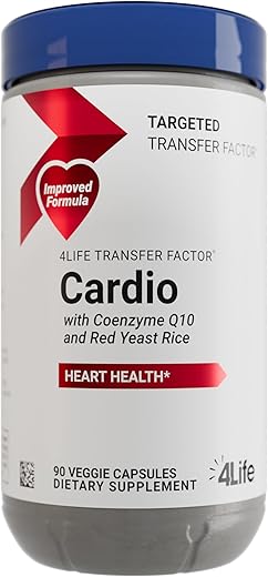 Transfer Factor Cardio – Suporte Sistêmico Direcionado com Ginkgo Biloba, Alho, Arroz de Levedura Vermelha e Resveratrol – 90 Cápsulas - 4Life