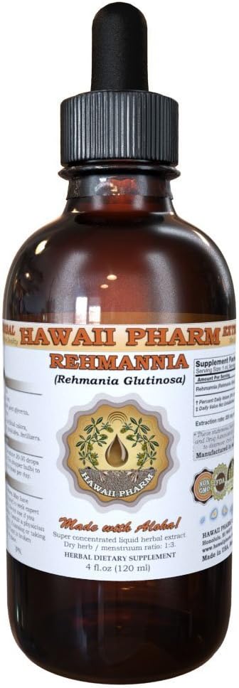 Extrato Líquido de Rehmannia, Tintura Herbal, Hawaii Pharm, EUA, 118 ml