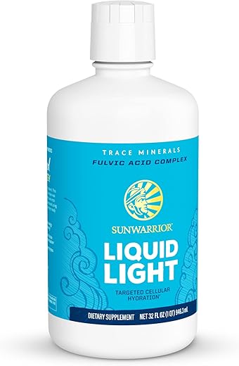 Gotas de Minerais Traços de Ácido Fúlvico Orgânico – Complexo Mineral Líquido Vegano | Baseado em Plantas – 946 ml – 32 Porções - Sunwarrior