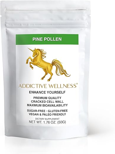 Addictive Wellness - Pó de Pólen de Pinheiro Masson com Parede Celular Quebrada – Adictive Wellness – 100g