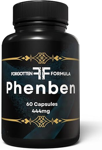 Forgotten Formula - Phenben 444 mg Cápsulas | Pureza >99%% | 60 un | Marca em Destaque