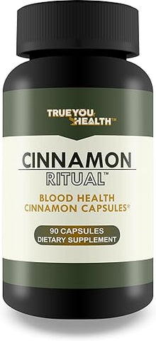 True You Health - Canela Ritual – Melhor Suplemento de Canela para Suporte Sanguíneo – Cápsulas de Extrato de Canela – Comprimidos de Canela – Suplementos de Canela – Cápsulas de Canela para