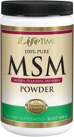LIFETIME - 100% Puro MSM em Pó | Suporte para Articulações Saudáveis | MSM em Pó | 100g