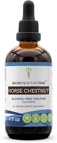 Secrets of the Tribe - Segredos da Tribo – Extrato Líquido de Castanha da Índia sem Álcool, Castanha da Índia (Aesculus hippocastanum) Seca (120 ml)