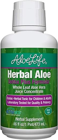 Fórmula Detox Plus, Suplemento Detox à Base de Aloe Vera, Suco de Aloe Vera para Limpeza, Promove Digestão Saudável, Tônico Herbal Concentrado, Detox para Saúde Intestinal Geral - Aloe Life