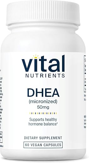 DHEA 50mg | Suplemento Vegano de DHEA Micronizado para Mulheres - Vital Nutrients