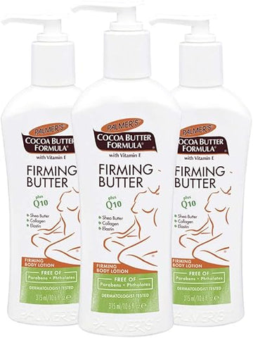 Palmer's - Palmer’s Loção Corporal Firmadora com Manteiga de Cacau e Vitamina E Q10, 10.6 Onças (Pack com 3) – Fórmula de Cacau da Palmer’s