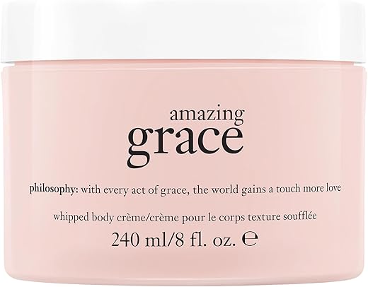 philosophy - Creme Corporal Amazing Grace, 8 Fl. Oz. – Hidratante com Fragrância Delicada