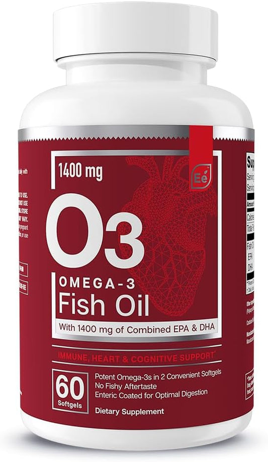 Suplemento Ômega-3 de Óleo de Peixe Essential Elements com EPA – 1000mg – 60 Cápsulas