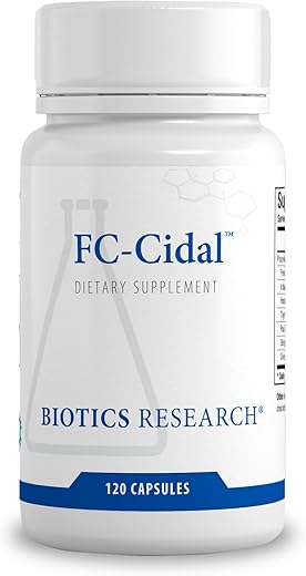 FC Cidal – Blend Herbal que Suporta a Função Saudável do Trato Gastrointestinal e Equilíbrio Microbiano 120 Cápsulas - Biotics Research