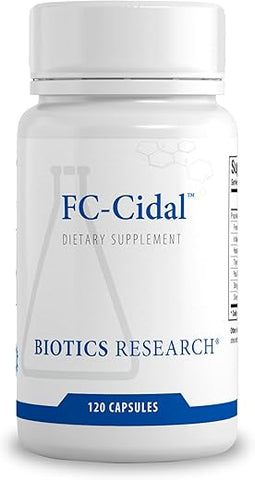 FC Cidal – Blend Herbal que Suporta a Função Saudável do Trato Gastrointestinal e Equilíbrio Microbiano 120 Cápsulas - Biotics Research