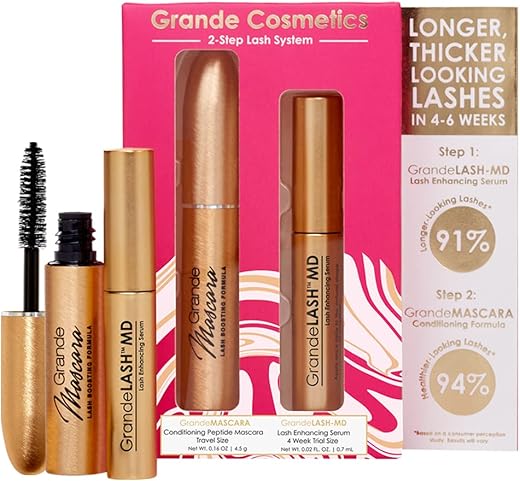 Conjunto Grande Cosmetics: Cílios Volumosos e Sobrancelhas Perfeitas – 5 Produtos Essenciais