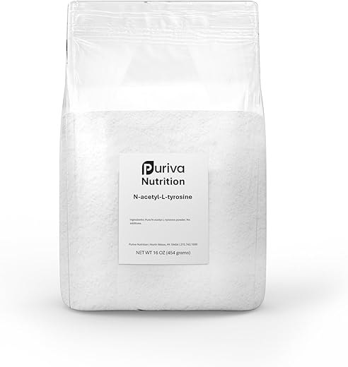 Puriva Nutrition - Pó de N-Acetil L-Tirosina, 454g,