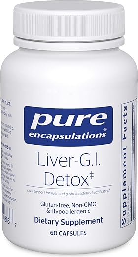 Liver-G.I. Detox – Desintoxicação do Fígado – Limpeza do Fígado – 60 cápsulas - Pure Encapsulations