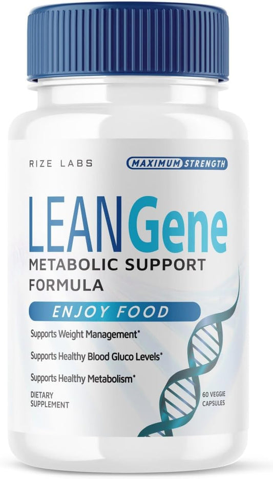 rize labs - Lean Gene: Fórmula de Suporte Metabólico, Cápsulas de Máxima Potência, Pílulas Naturais LeanGenex, Avaliações LeanGene