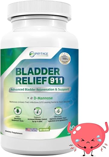 Phytage Labs - Bladder Relief 911 Detoxificante – Suporte para a Bexiga, 60 Cápsulas Vegetais