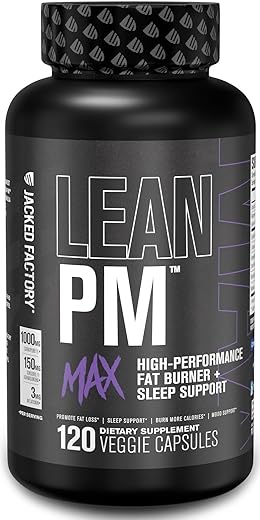 Lean PM Max – Queimador de Gordura de Alto Desempenho, Suporte ao Sono, Perda de Peso – 60 Cápsulas - Jacked Factory