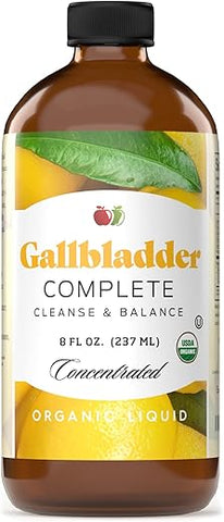 Complete Natural Products - Gallbladder Complete 240ml Concentrado Líquido Orgânico – Vinagre Digestivo Amargo – Marca Gallbladder Complete