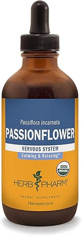 Extrato Líquido de Passiflora Orgânica Certificada – 118 ml (4 fl oz) - Herb Pharm