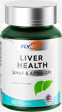 Flynew - Fórmula Detox para Saúde do Fígado, Livre de Cardo Mariano – Marca: Liver Health