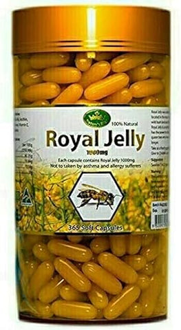 NatureNow - Nature’s King Geléia Real 1000 Mg. 365 Comprimidos – Benefícios para a saúde e vitalidade – Marca Nature’s King