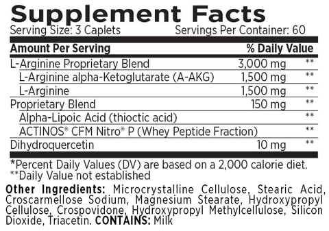 Performance NO2 Fórmula Original de Óxido Nítrico para Bomba Perpétua o Dia Todo, Pré-Treino sem Estimulantes, Potência, Força, Magra – Booster de N.O. com L-Arginina Alfa Cetoglutarato AAKG - MRI