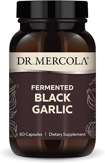 Alho Preto Fermentado, 30 Porções (60 Cápsulas), Suplemento Alimentar, Suporte à Saúde Imunológica e Pressão Arterial, Não Transgênico - Dr. Mercola