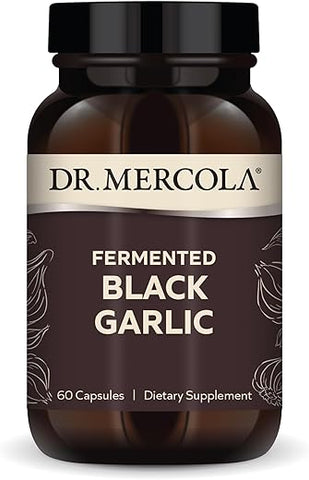 Alho Preto Fermentado, 30 Porções (60 Cápsulas), Suplemento Alimentar, Suporte à Saúde Imunológica e Pressão Arterial, Não Transgênico - Dr. Mercola
