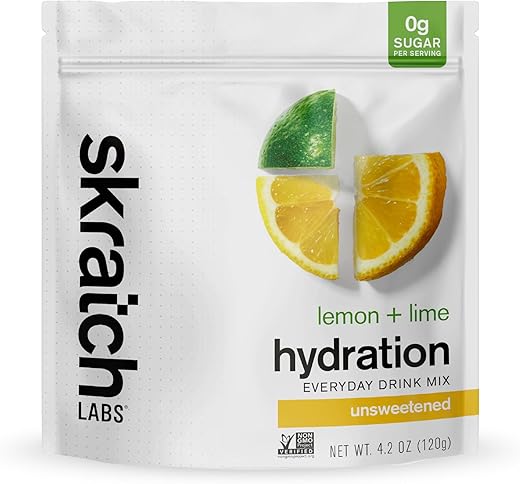 Pó Eletrolítico Sem Açúcar – Mistura para Bebida de Hidratação – Sem Adoçante – Limão Lima – 30 Porções – Keto, Paleo, Vegano, Não-OGM - Skratch Labs