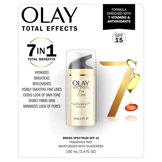 TOTAL EFFECTS 7 EM 1 HIDRATANTE PROTETOR SOLAR FPS 15 100 ML - Olay
