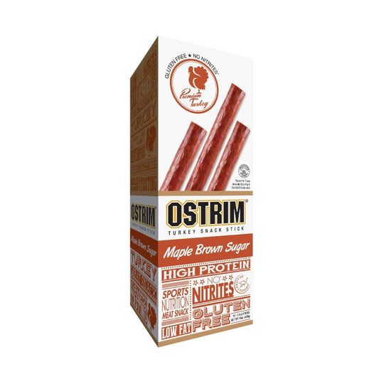 Snack Sticks de Peru com Maple Brown Sugar – 1,5 oz (Pacote com 10) | Ostrim Snacks - Ostrim