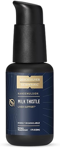Nanoemulsionado Cardo Mariano – Silimarina Líquida com Sistema de Entrega de Lipossomas – Suporte à Imunidade e Desintoxicação do Fígado (50ml) - Quicksilver Scientific