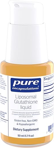 Liposomal Glutationa Líquida | Absorção Aprimorada de Glutationa Lipossomal para Apoio à Defesa Antioxidante, Desintoxicação e Função Celular | 50 ml | Marca Pure Encapsulations - Pure Encapsulations