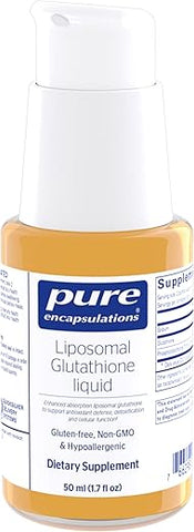 Liposomal Glutationa Líquida | Absorção Aprimorada de Glutationa Lipossomal para Apoio à Defesa Antioxidante, Desintoxicação e Função Celular | 50 ml | Marca Pure Encapsulations - Pure Encapsulations