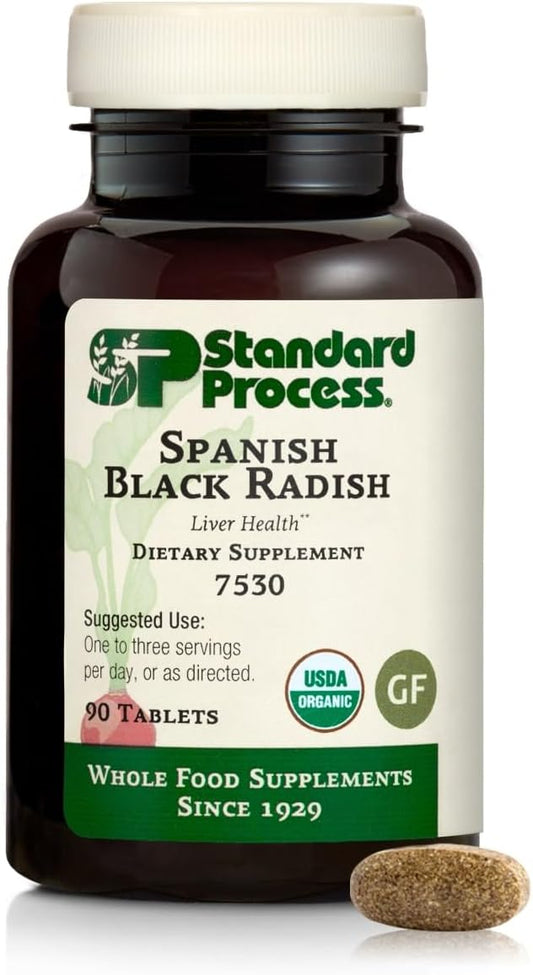 Standard Process Inc. - Detox de Rábano Negro Espanhol da Standard Process – Suporte ao Fígado, Digestão e Saúde Digestiva, Suporte à Vesícula Biliar com Mel e Vitamina C – Vegetariano, Sem Glúten – 100g