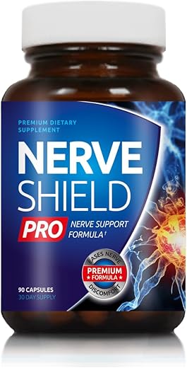 Generic - Nerve Shield Pro – Fórmula Avançada para Saúde dos Nervos com Ácido Alfa Lipóico, Cogumelo do Leão e 10 Ingredientes Essenciais para Alívio e Suporte Abrangente de Longo Prazo – 1 Pacote