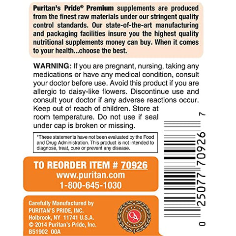 Puritan's Pride - Puritan’s Pride Luteína 40mg com Zeaxantina, Suporte para a Saúde dos Olhos, 120 Comprimidos (Pacote com 2)