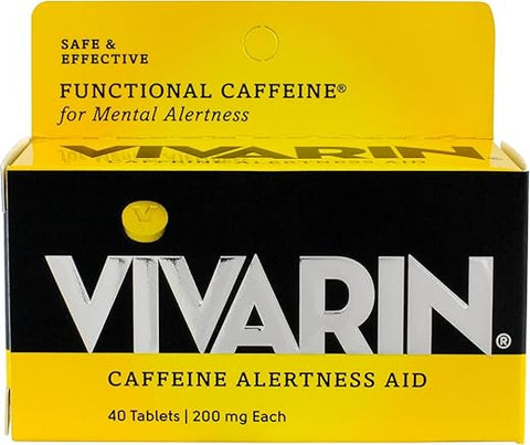 Comprimidos de 200mg para Alerta 40 Unidades (4 Pacotes) - Vivarin