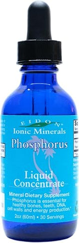 Gotas de Fósforo Líquido, Suplemento de Fósforo, Gotas de Fosfato de Potássio Mineral para Água, Suporte à Produção de Energia, Saúde Óssea e Dental, 2 oz (60 ml) - Eidon Ionic Minerals