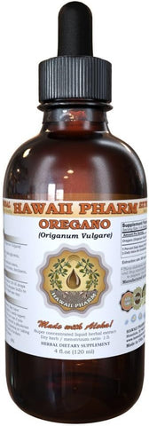 Extrato Líquido de Orégano Orgânico (Origanum vulgare), Tintura Herbal, Hawaii Pharm, 118 ml, Produto dos EUA